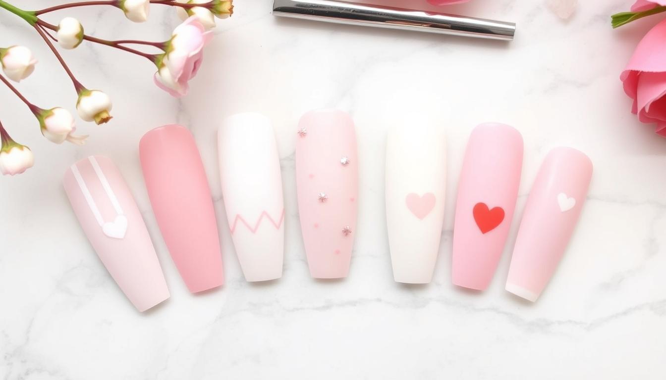 Clean Girl Nails for Valentine's Day