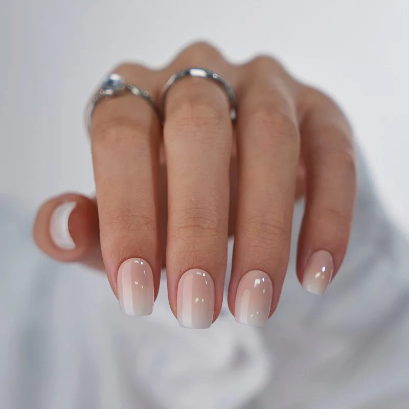 Vanilla Cream Square Nails - Press On Nails – BTArtbox Nails